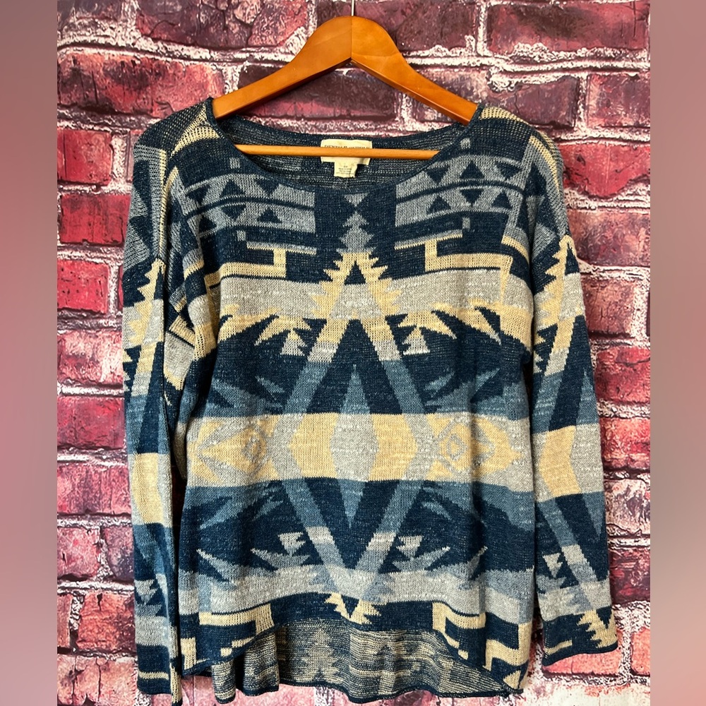 Denim & Supply Ralph Lauren Southwestern Cotton Knit Sweater S NWT